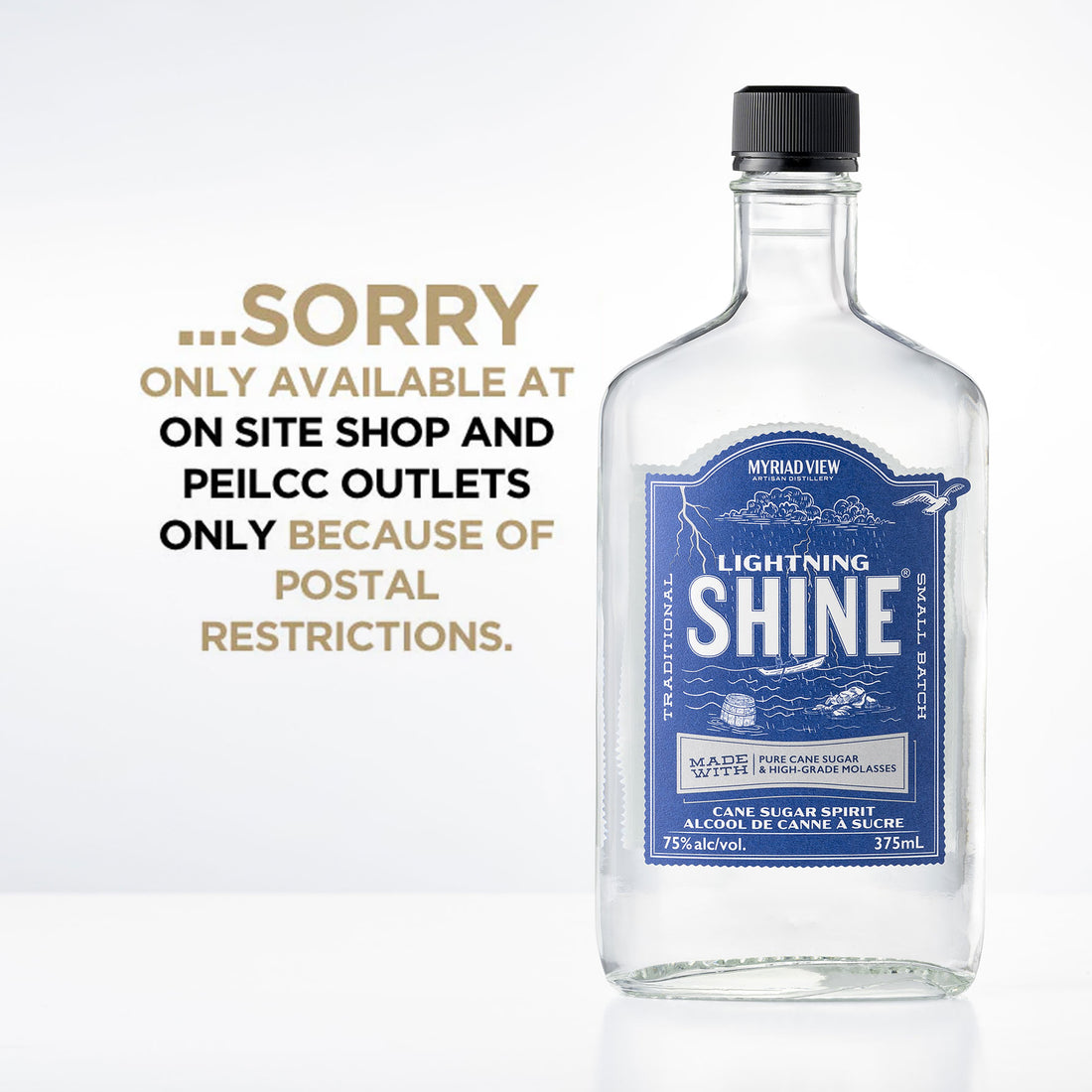 Lightning Shine 75% abv 350mL